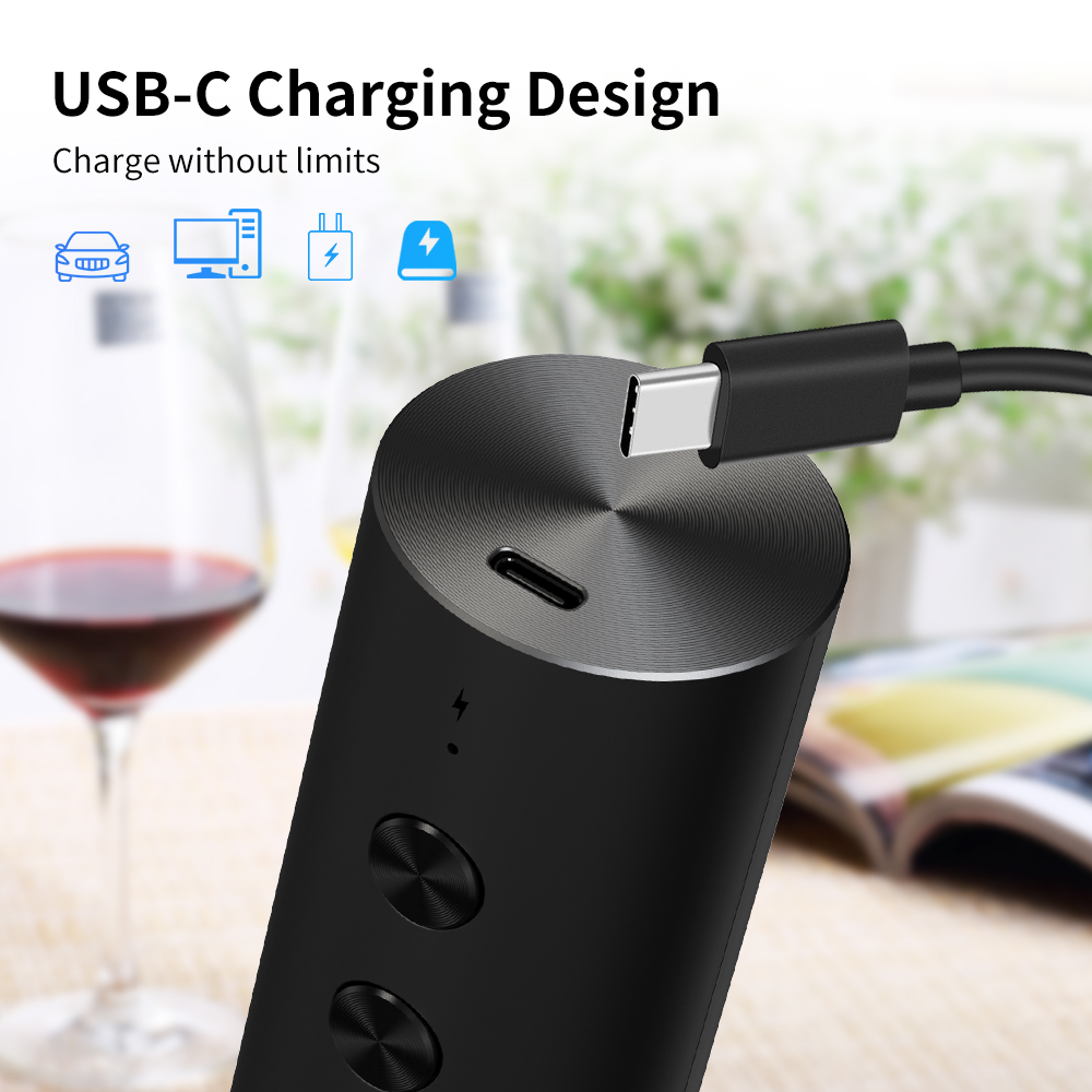 4-in-1 전동 와인 오프너 세트 USB 충전식 자동 - Wine Opener Electric 리뷰 및 가격