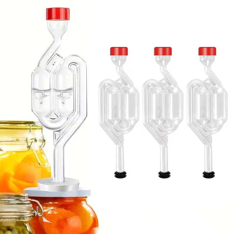 S자형 에어락(식품 등급 그로밋 포함) 홈브루 버블 밸 - Wine Beer Making Supplies 리뷰 및 가격