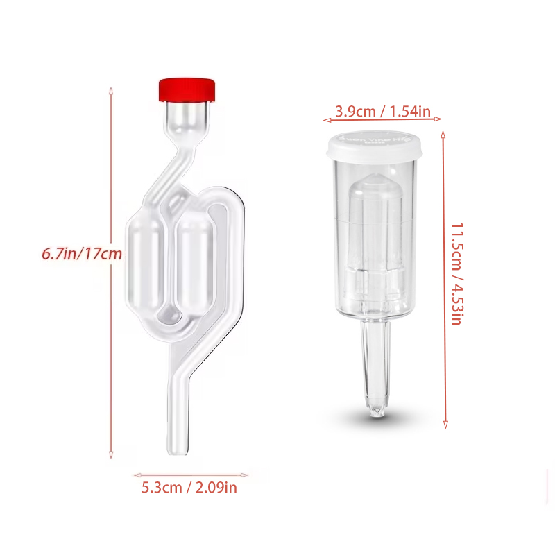 S자형 에어락(식품 등급 그로밋 포함) 홈브루 버블 밸 - Wine Beer Making Supplies 리뷰 및 가격