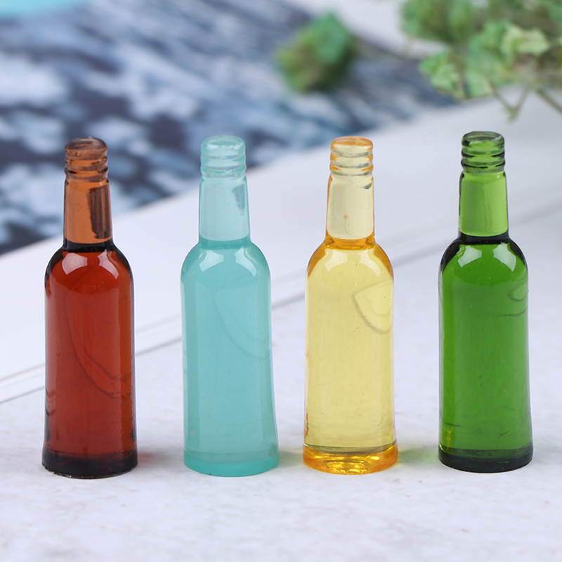 6개 1:12 인형의 집 미니어처 맥주 와인 음료 병  - Wine Beer Usa 리뷰 및 가격