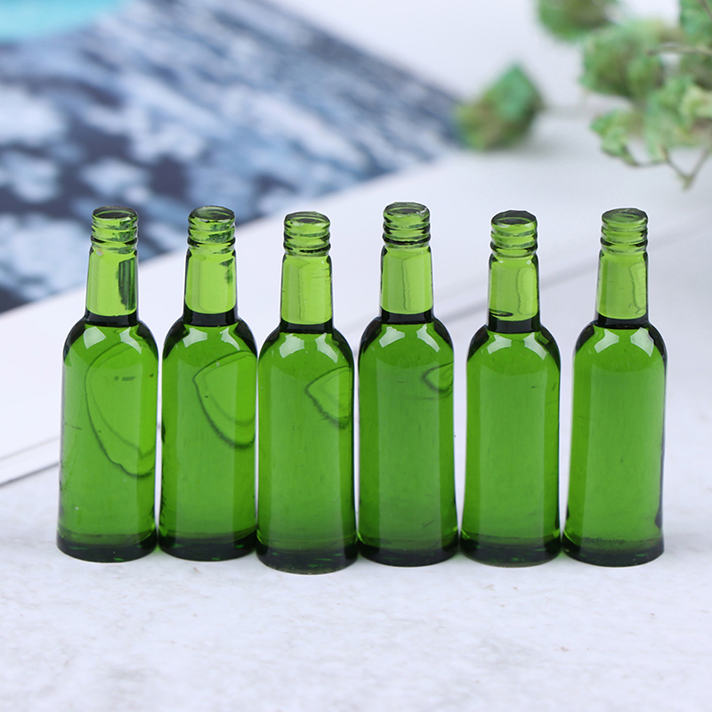 6개 1:12 인형의 집 미니어처 맥주 와인 음료 병  - Wine Beer Usa 리뷰 및 가격
