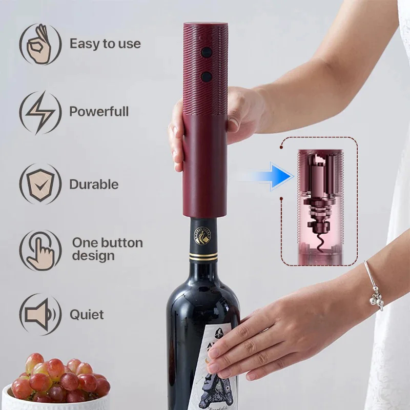 충전식 와인 오프너 전동 자동 코르크스크류 원클릭 버튼 - Wine Opener Electric 리뷰 및 가격